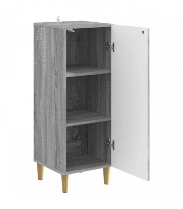 vidaXL Sideboard Grey Sonoma 33 x 34.5 x 90 cm Engineered Wood — V0672202748