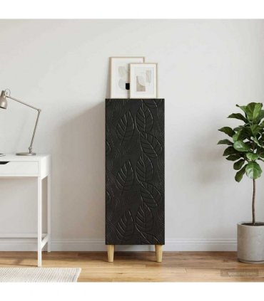 vidaXL Sideboard Black 33 x 34.5 x 90 cm Engineered Wood — V0672202749