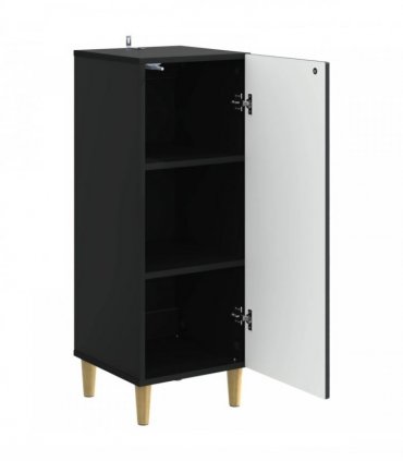vidaXL Sideboard Black 33 x 34.5 x 90 cm Engineered Wood — V0672202749