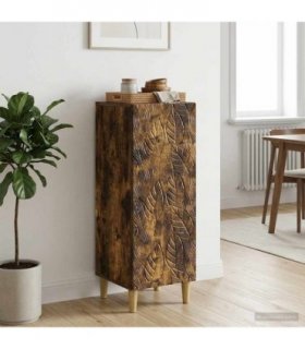vidaXL Sideboard Smoked Oak 33 x 34.5 x 90 cm Engineered Wood — V0672202750