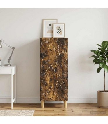 vidaXL Sideboard Smoked Oak 33 x 34.5 x 90 cm Engineered Wood — V0672202750