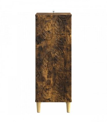 vidaXL Sideboard Smoked Oak 33 x 34.5 x 90 cm Engineered Wood — V0672202750