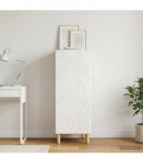 vidaXL Sideboard High Gloss White 33 x 34.5 x 90 cm Engineered Wood — V0672202751