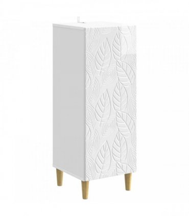 vidaXL Sideboard High Gloss White 33 x 34.5 x 90 cm Engineered Wood — V0672202751