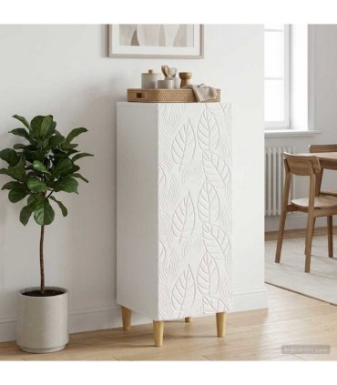 vidaXL Sideboard High Gloss White 33 x 34.5 x 90 cm Engineered Wood — V0672202751