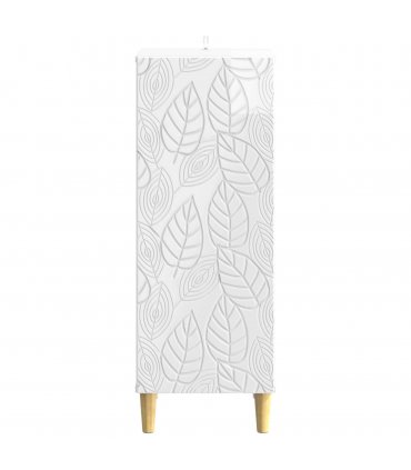 vidaXL Sideboard High Gloss White 33 x 34.5 x 90 cm Engineered Wood — V0672202751