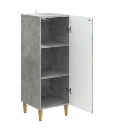 vidaXL Sideboard Concrete Grey 33 x 34.5 x 90 cm Engineered Wood — V0672202752