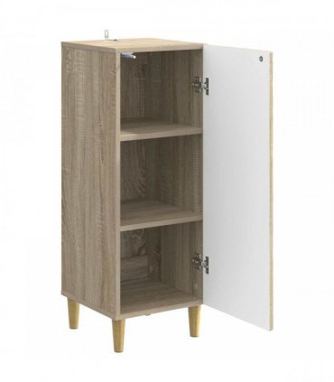 vidaXL Sideboard Sonoma Oak 33 x 34.5 x 90 cm Engineered Wood — V0672202755