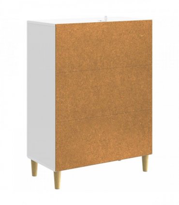 vidaXL Drawer Cabinet High Gloss White 66 x 34.5 x 90 cm — V0672202759