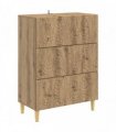 vidaXL Drawer Cabinet Artisan Oak 66 x 34.5 x 90 cm Engineered Wood — V0672202761