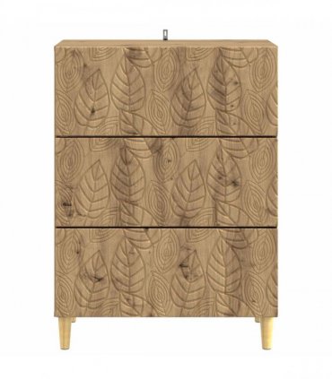 vidaXL Drawer Cabinet Artisan Oak 66 x 34.5 x 90 cm Engineered Wood — V0672202761