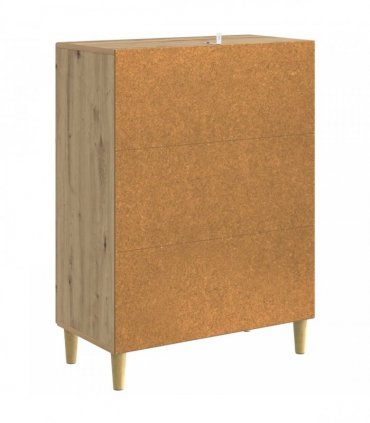 vidaXL Drawer Cabinet Artisan Oak 66 x 34.5 x 90 cm Engineered Wood — V0672202761