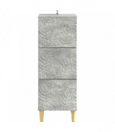 vidaXL Drawer Cabinet Concrete Grey 33 x 34.5 x 90 cm Engineered Wood — V0672202765