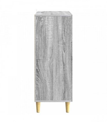 vidaXL Drawer Cabinet Grey Sonoma 33 x 34.5 x 90 cm Engineered Wood — V0672202766