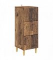 vidaXL Drawer Cabinet Old Wood 33 x 34.5 x 90 cm Engineered Wood — V0672202769
