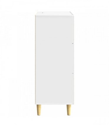 vidaXL Drawer Cabinet High Gloss White 33 x 34.5 x 90 cm — V0672202770