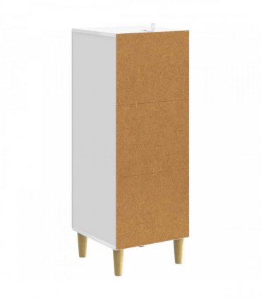 vidaXL Drawer Cabinet High Gloss White 33 x 34.5 x 90 cm — V0672202770
