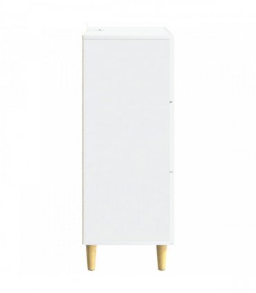 vidaXL Drawer Cabinet White 33 x 34.5 x 90 cm Engineered Wood — V0672202772