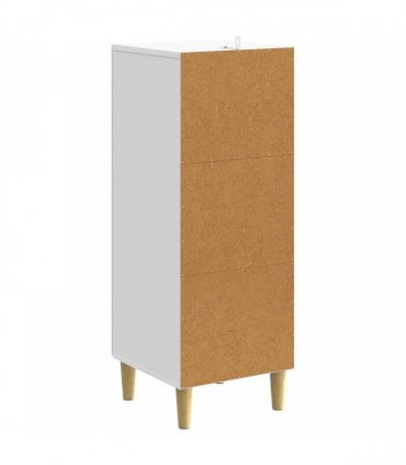 vidaXL Drawer Cabinet White 33 x 34.5 x 90 cm Engineered Wood — V0672202772