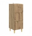 vidaXL Drawer Cabinet Artisan Oak 33 x 34.5 x 90 cm Engineered Wood — V0672202773
