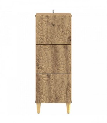 vidaXL Drawer Cabinet Artisan Oak 33 x 34.5 x 90 cm Engineered Wood — V0672202773