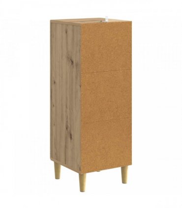 vidaXL Drawer Cabinet Artisan Oak 33 x 34.5 x 90 cm Engineered Wood — V0672202773