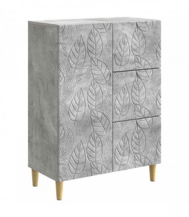 vidaXL Sideboard Concrete Grey 66 x 34.5 x 90 cm Engineered Wood — V0672202775