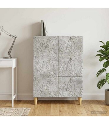 vidaXL Sideboard Concrete Grey 66 x 34.5 x 90 cm Engineered Wood — V0672202775