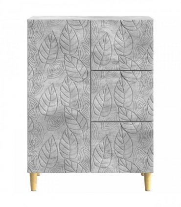 vidaXL Sideboard Concrete Grey 66 x 34.5 x 90 cm Engineered Wood — V0672202775