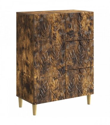 vidaXL Sideboard Smoked Oak 66 x 34.5 x 90 cm Engineered Wood — V0672202777