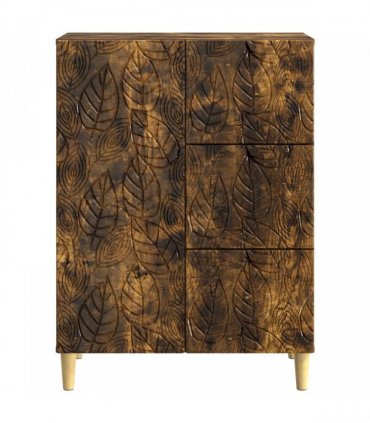 vidaXL Sideboard Smoked Oak 66 x 34.5 x 90 cm Engineered Wood — V0672202777