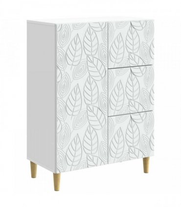 vidaXL Sideboard White 66 x 34.5 x 90 cm Engineered Wood — V0672202780