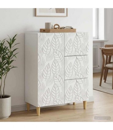 vidaXL Sideboard White 66 x 34.5 x 90 cm Engineered Wood — V0672202780