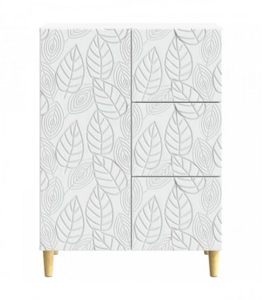 vidaXL Sideboard White 66 x 34.5 x 90 cm Engineered Wood — V0672202780