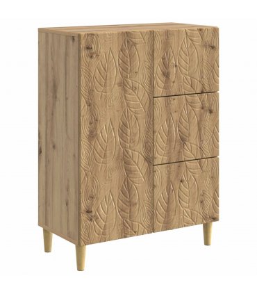 vidaXL Sideboard Artisan Oak 66 x 34.5 x 90 cm Engineered Wood — V0672202782