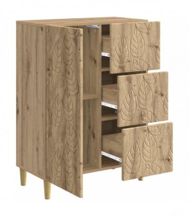 vidaXL Sideboard Artisan Oak 66 x 34.5 x 90 cm Engineered Wood — V0672202782