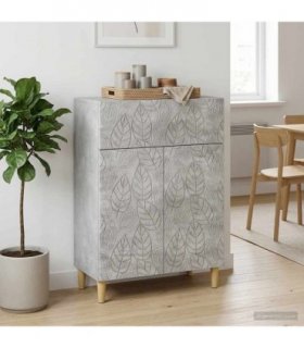 vidaXL Sideboard Concrete Grey 66 x 34.5 x 90 cm Engineered Wood — V0672202783