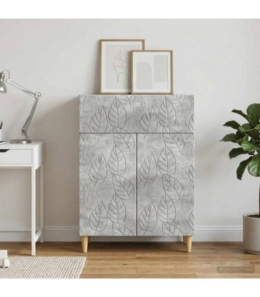 vidaXL Sideboard Concrete Grey 66 x 34.5 x 90 cm Engineered Wood — V0672202783