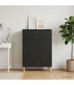 vidaXL Sideboard Black 66 x 34.5 x 90 cm Engineered Wood — V0672202784