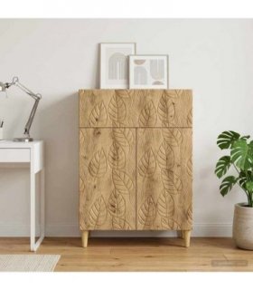 vidaXL Sideboard Artisan Oak 66 x 34.5 x 90 cm Engineered Wood — V0672202785