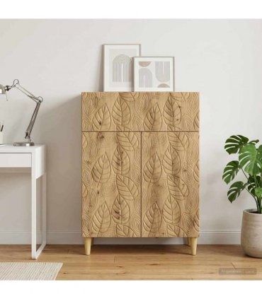 vidaXL Sideboard Artisan Oak 66 x 34.5 x 90 cm Engineered Wood — V0672202785