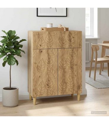 vidaXL Sideboard Artisan Oak 66 x 34.5 x 90 cm Engineered Wood — V0672202785