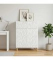 vidaXL Sideboard White 66 x 34.5 x 90 cm Engineered Wood — V0672202787
