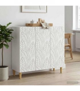 vidaXL Sideboard White 89 x 34.5 x 80 cm Engineered Wood — V0672202795