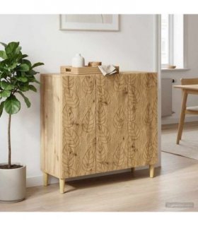 vidaXL Sideboard Artisan Oak 89 x 34.5 x 80 cm Engineered Wood — V0672202796