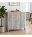 vidaXL Sideboard Grey Sonoma 89 x 34.5 x 80 cm Engineered Wood — V0672202799