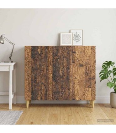 vidaXL Sideboard Old Wood 89 x 34.5 x 80 cm Engineered Wood — V0672202800