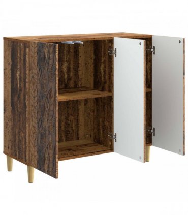 vidaXL Sideboard Old Wood 89 x 34.5 x 80 cm Engineered Wood — V0672202800