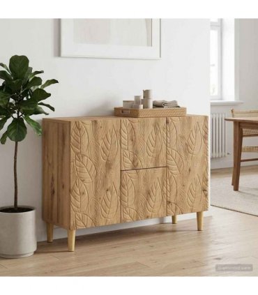 vidaXL Sideboard Artisan Oak 89 x 34.5 x 60 cm Engineered Wood — V0672202801