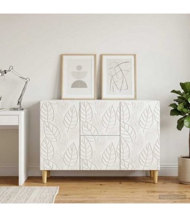 vidaXL Sideboard White 89 x 34.5 x 60 cm Engineered Wood